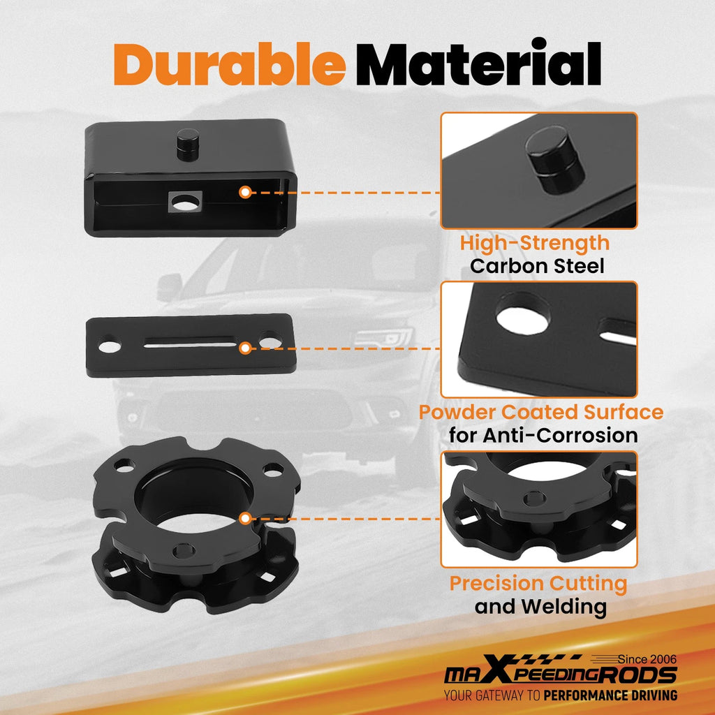 3" Front 2" Rear Leveling Lift Kit with Spacers for Chevy Colorado (2015–2022)