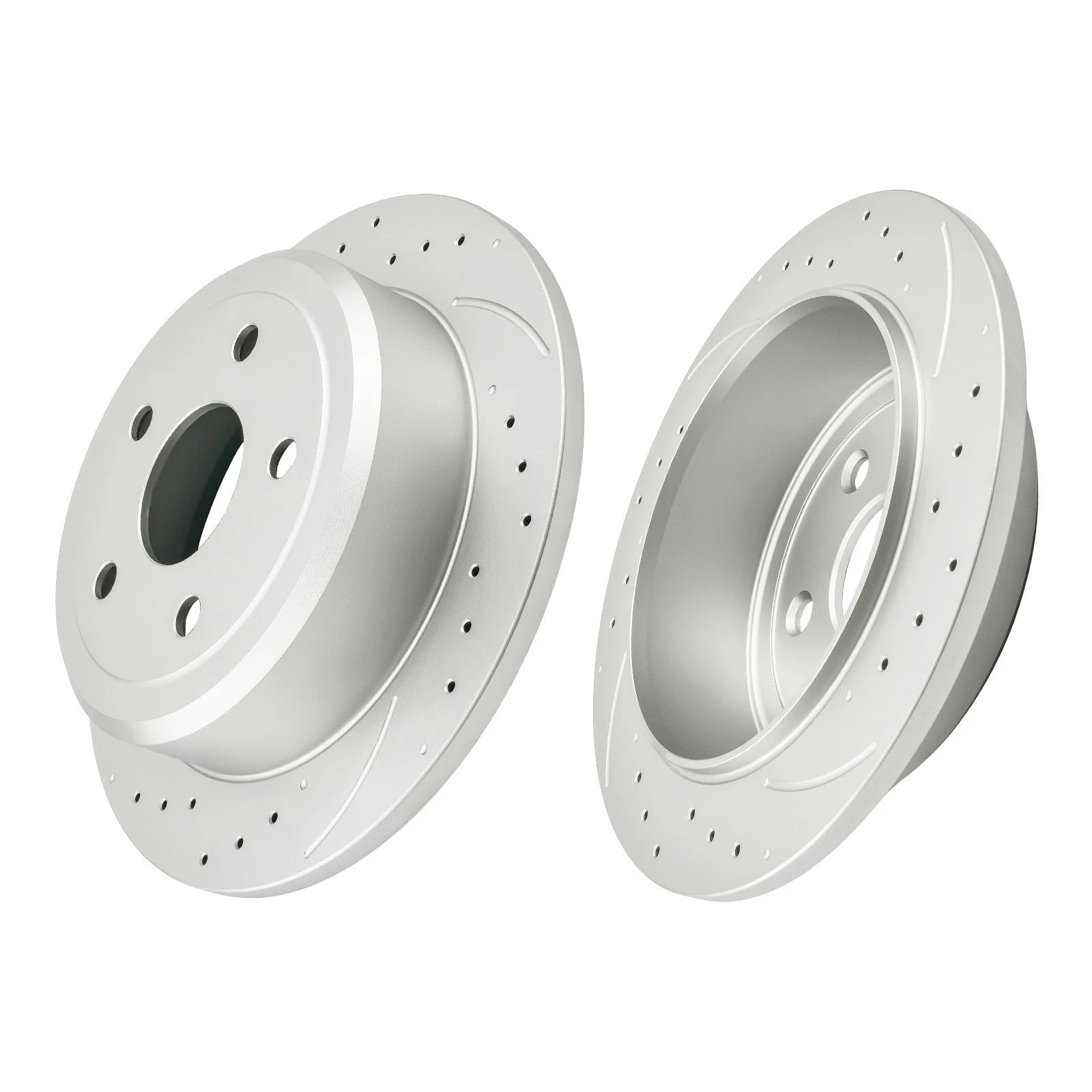 Rear Drilled & Slotted Brake Kit for Jeep Wrangler (2007–2017) (2018–2018)
