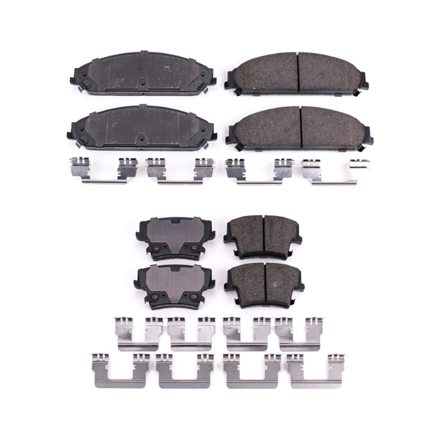 PowerStop Front & Rear Carbon Fiber Ceramic Brake Pads Kit for Charger Magnum (2006–2010)
