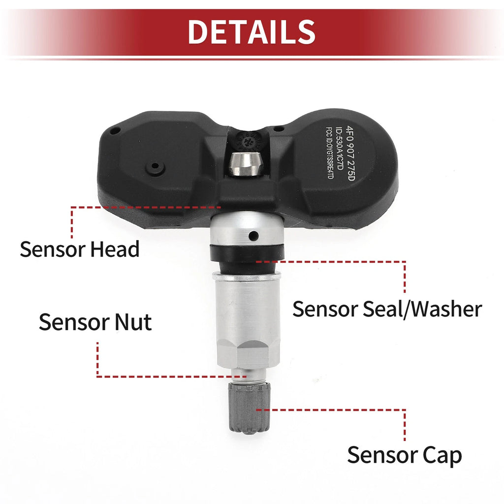 Tire Pressure Sensor 433MHz for Porsche Boxster (2012–2016) No.4F0907275D