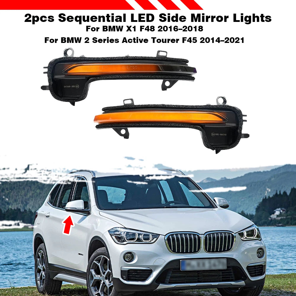 LED Side Mirror Lights for BMW 2 Series Active Tourer F45/Gran Tourer F46 (2014–2021)