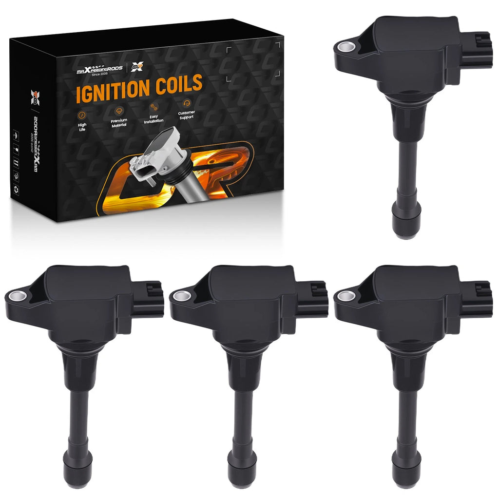 Set of 4 Ignition Coils for Nissan NP300 Frontier 2.5L (2016–2019) 22448-EY00A