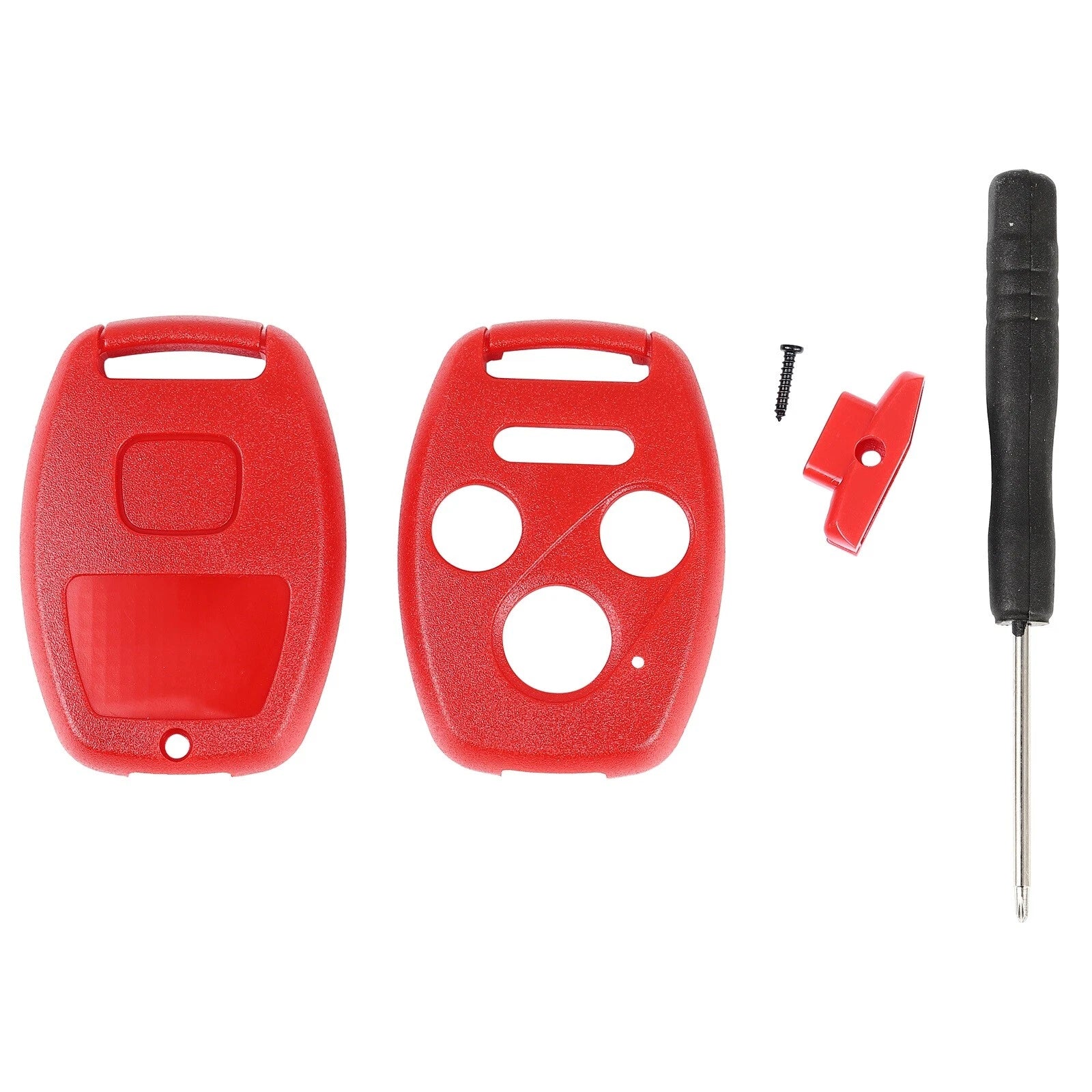 Remote Key Fob Shell Case for Honda Accord (2003-2012) - Red