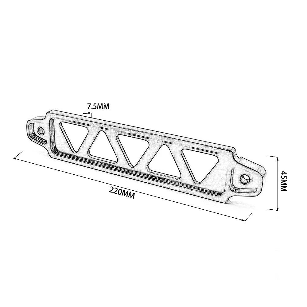 220mm Aluminum Battery Tie Down Brace for Honda Civic EG (1992–1995)