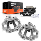 Pair Rear Brake Calipers & Ceramic Brake Pads for Benz GL320 (2007–2009)