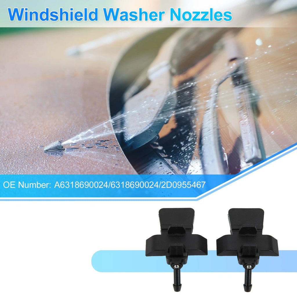 2X Windshield Washer Nozzle for Nissan Micra K12 (2003–2010) No. 28931AX600C