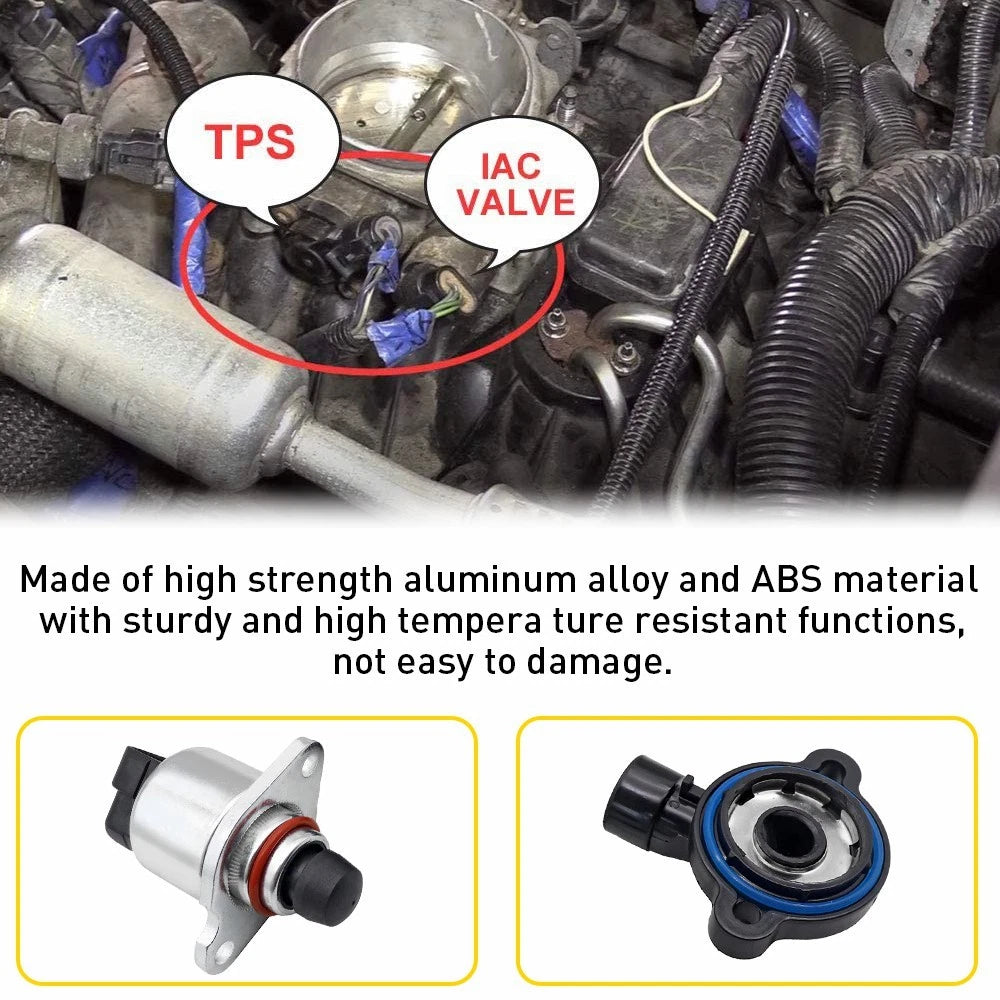 Throttle Position Sensor + Idle Air Control Valve for Chevrolet (15023180)