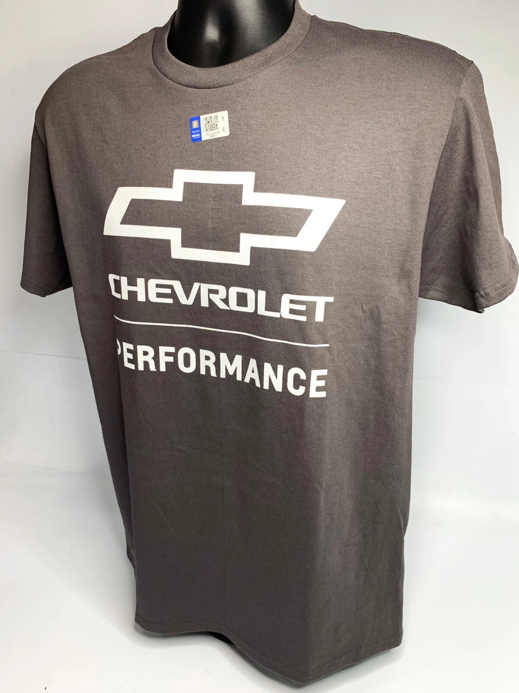 Chevrolet Performance Gray T Shirt Script Logo w Bowtie Emblem (2010–2024)