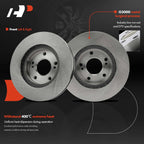 Front Disc Brake Rotors & Ceramic Pads for Nissan Maxima (2000-2001)