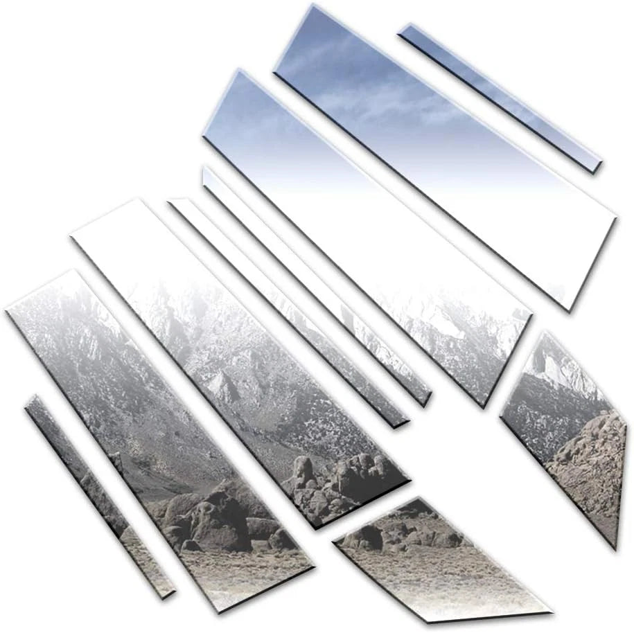 10pc Chrome Pillar Post Trim Set for 2011–2015 Chevy Volt