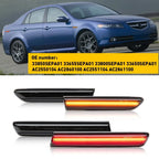 Front Amber & Rear Red Smoke LED Side Marker Lights for Acura TL (2004–2008)