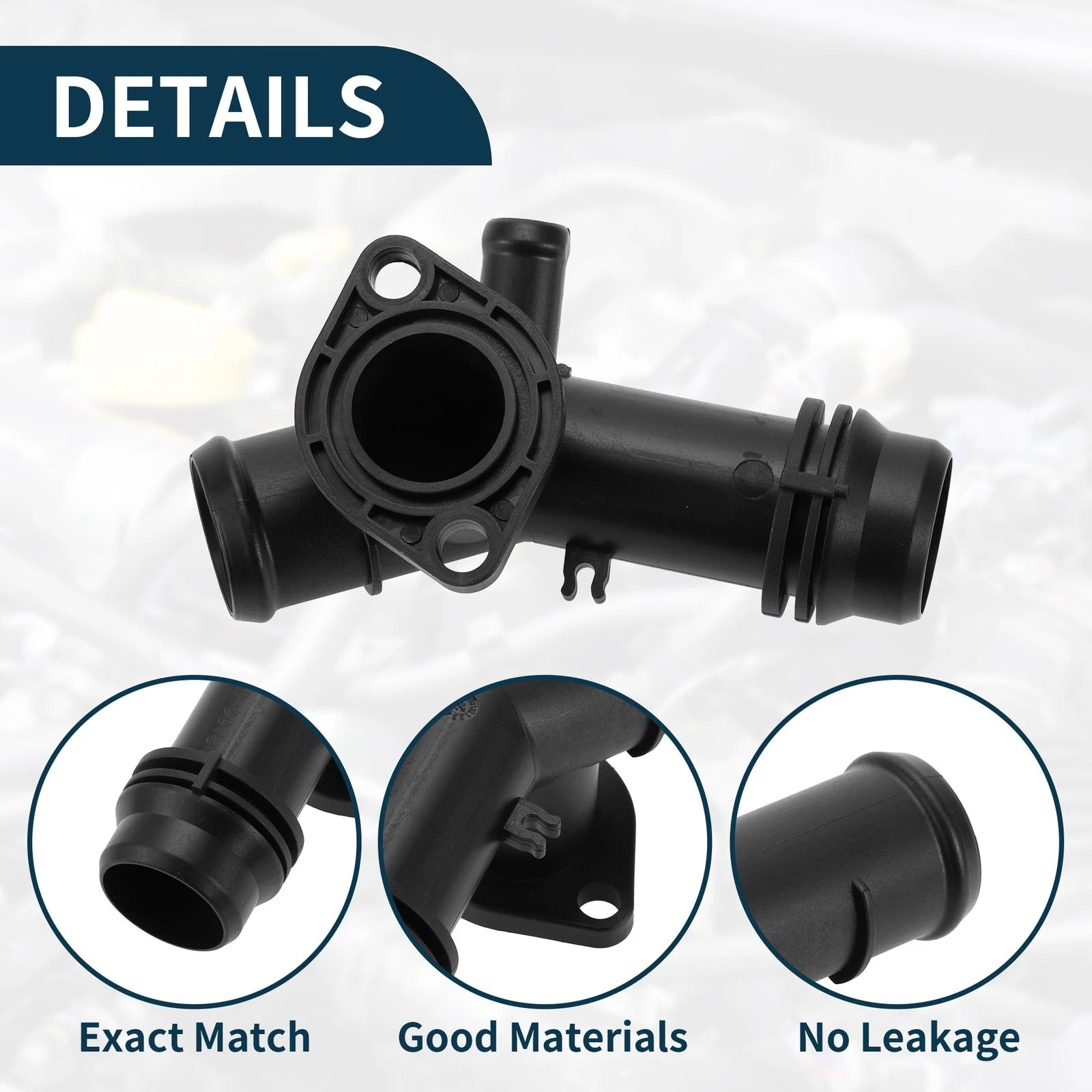 HVAC Heater Hose Connector for Audi A8 Quattro (2015–2018) No. 06E121045AN