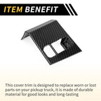 Carbon Fiber Pattern Handbrake Frame Cover for Toyota Tundra (2022–2024)