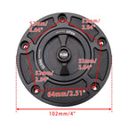 CNC 102mm Keyless Fuel Gas Cap for QJMOTOR RRQ600 R550 R400 R350 R250 SRK 600