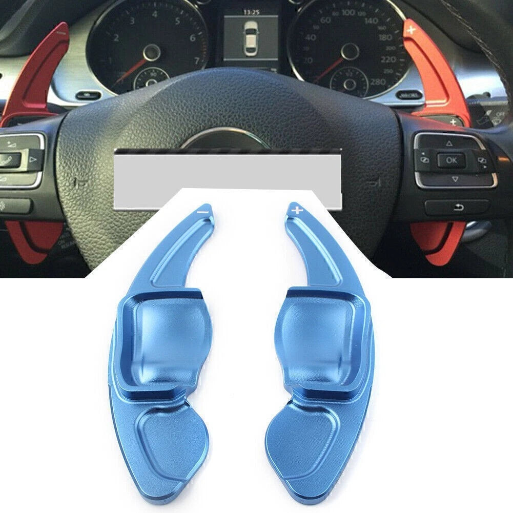 Steering Wheel Shift Paddle Shifter Extensions for VW Golf Jetta MK5 MK6 (2006–2016) Blue