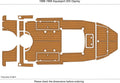 Seadek Swim Platform Cockpit Flooring for Aquasport 205 Osprey (1998)