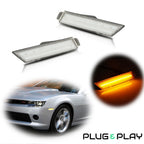 LED Front Bumper Side Marker Reflectors for Chevy Camaro (2010–2015)