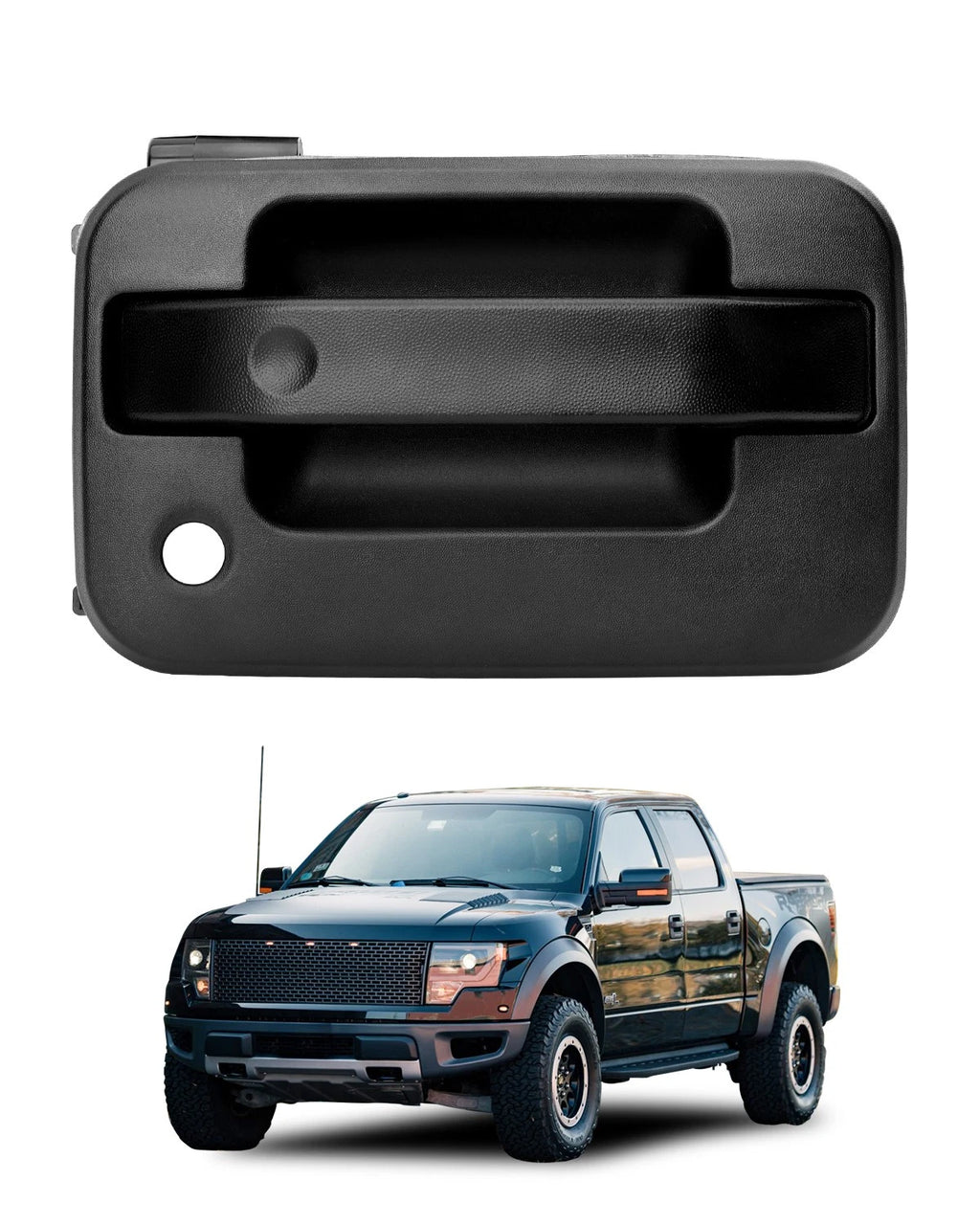 Exterior Passenger Side Door Handle w/Key Hole for Ford F-150 (2004–2014)