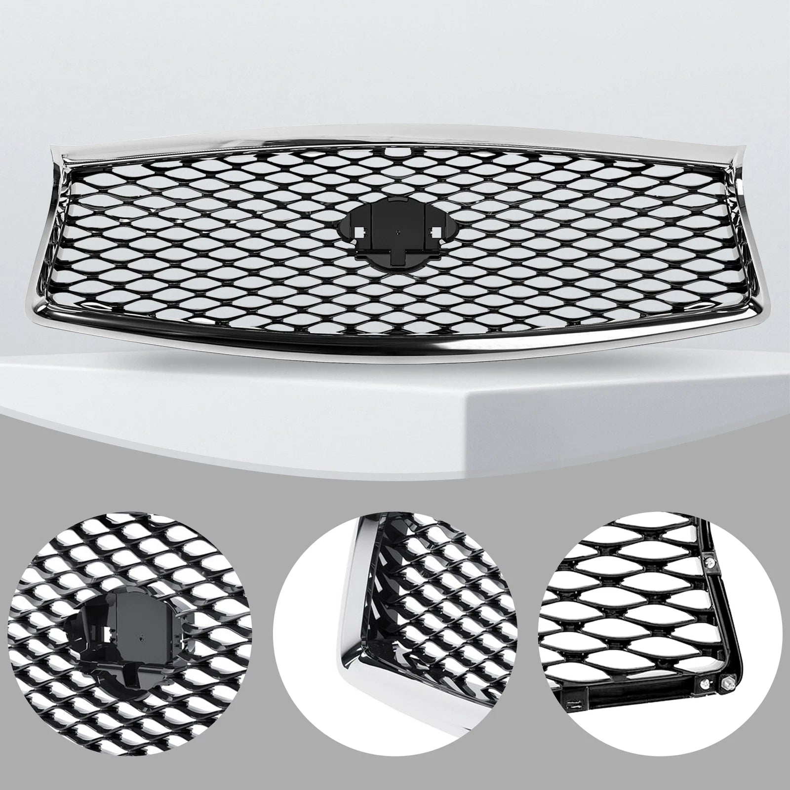 Chrome Front Bumper Upper Grille for Infiniti Q50 (2018-2023)