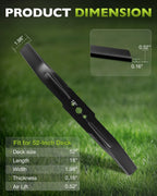 3X AB5200D Blades for EGO Power+ ZT5200L ZT5207L (52")
