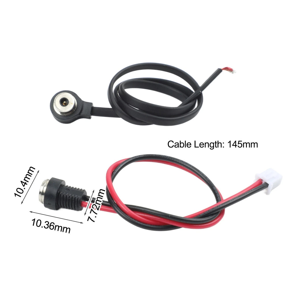 Magnetic Charging Cable MCK2 Male to USB for 12V Devices (Black)