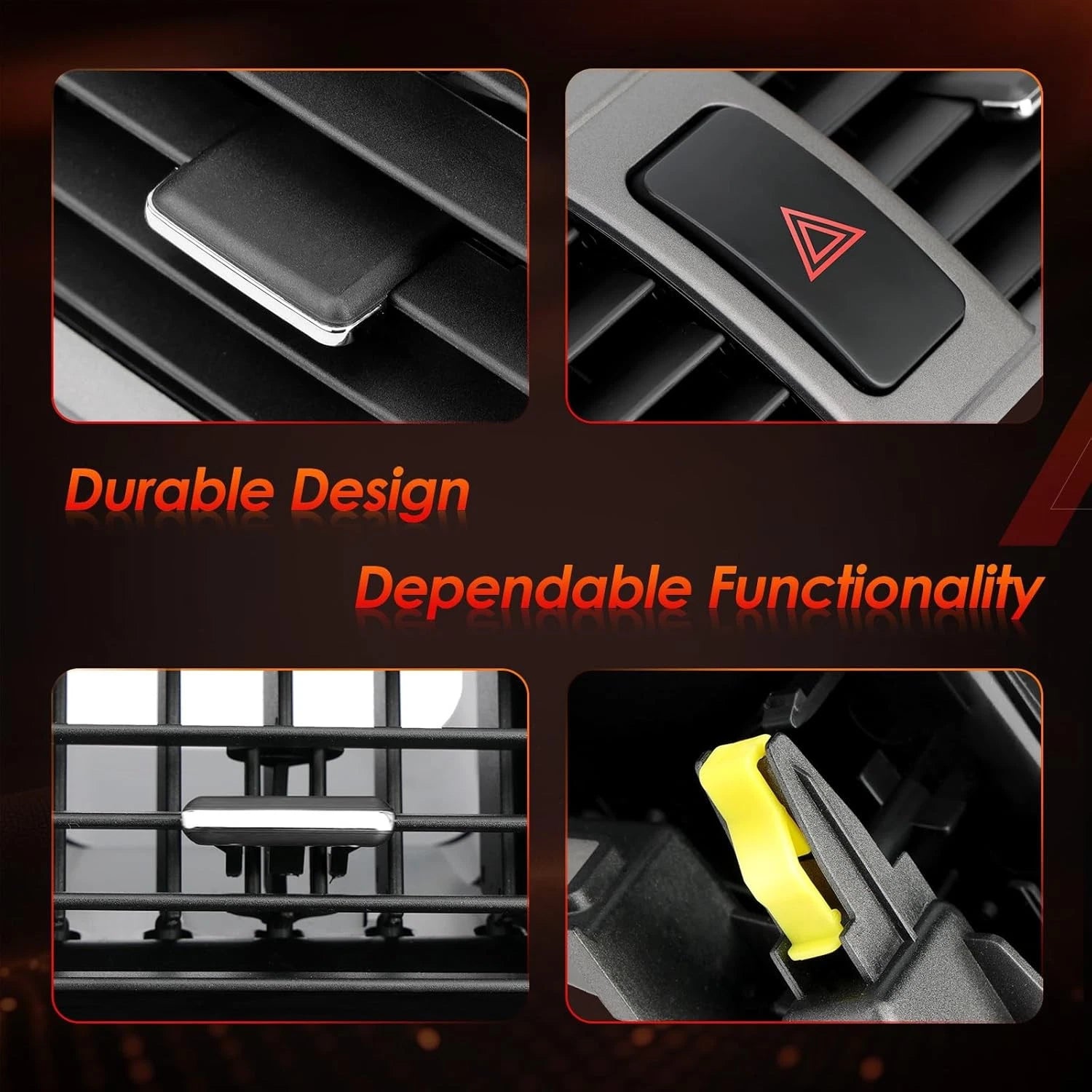 Center Dash A/C Air Vent Trim Panel for Toyota Corolla (2009-2013)