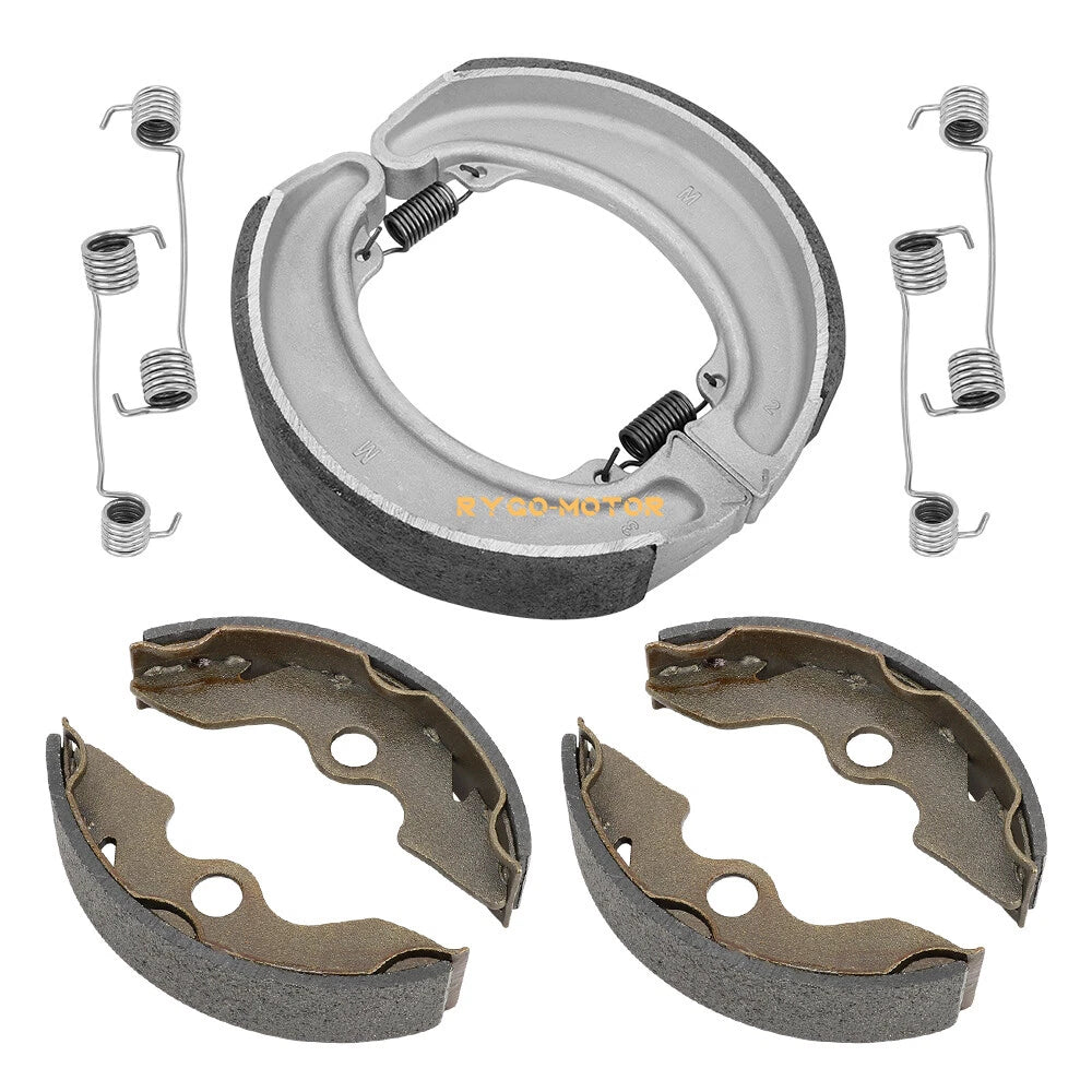 Front & Rear Brake Shoes with Springs for Honda Fourtrax 300 TRX300 (1988–2000)