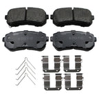 Rear Rotors & Akebono ProACT Ceramic Brake Pads Kit for Sonata, Optima
