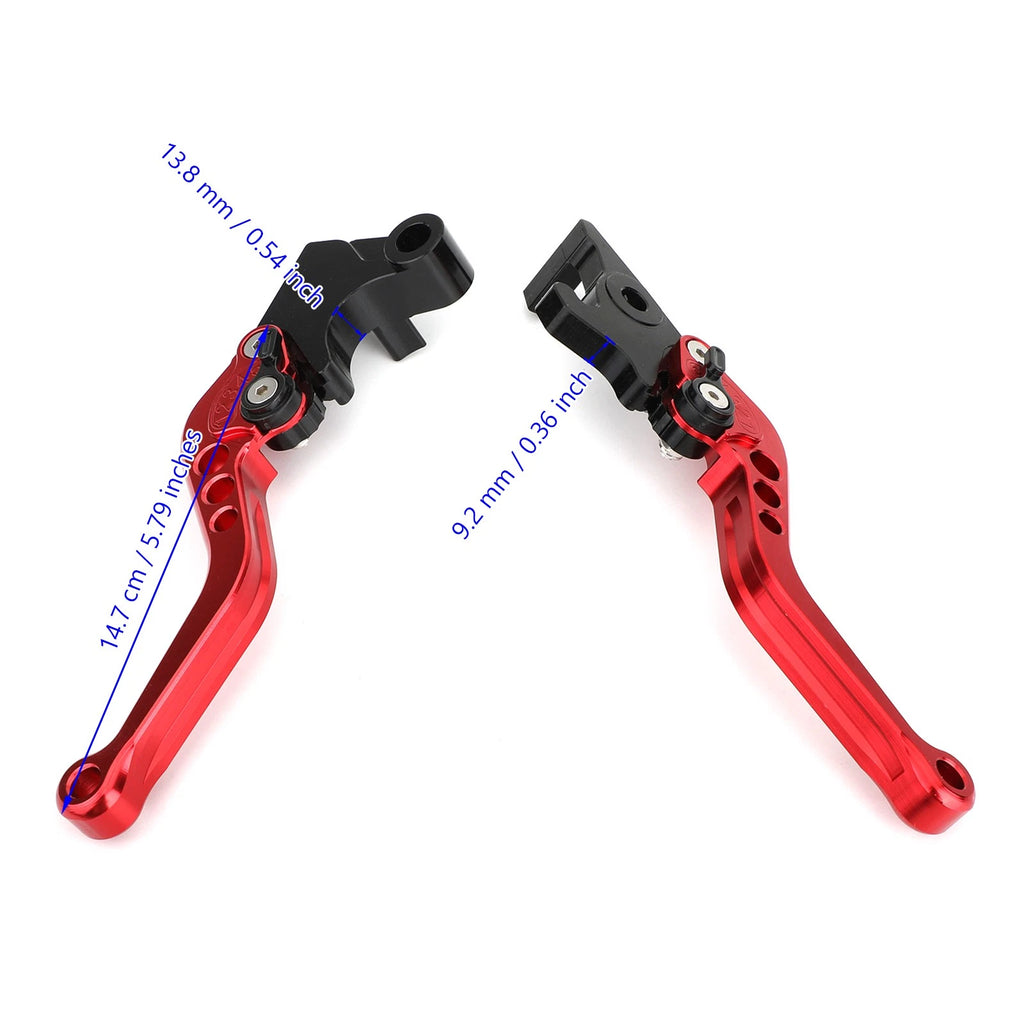 Brake Clutch Levers for Yamaha YZF R3 R25 MT 25 (2015–2017) Red