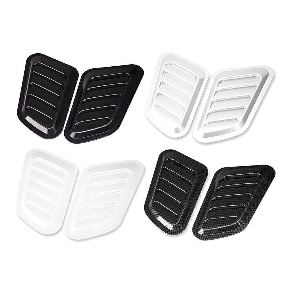 2X Air Flow Intake Hood Scoop Vent Cover for Universal Fit