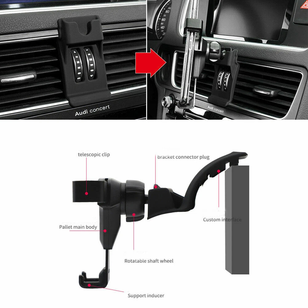 Carbon Fiber GPS Mount Holder for Audi Q5 (2012–2018)