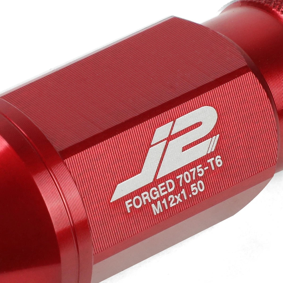 Set of 20 J2 7075 Forged Aluminum M12x1.5 Open-End Lug Nuts for Universal