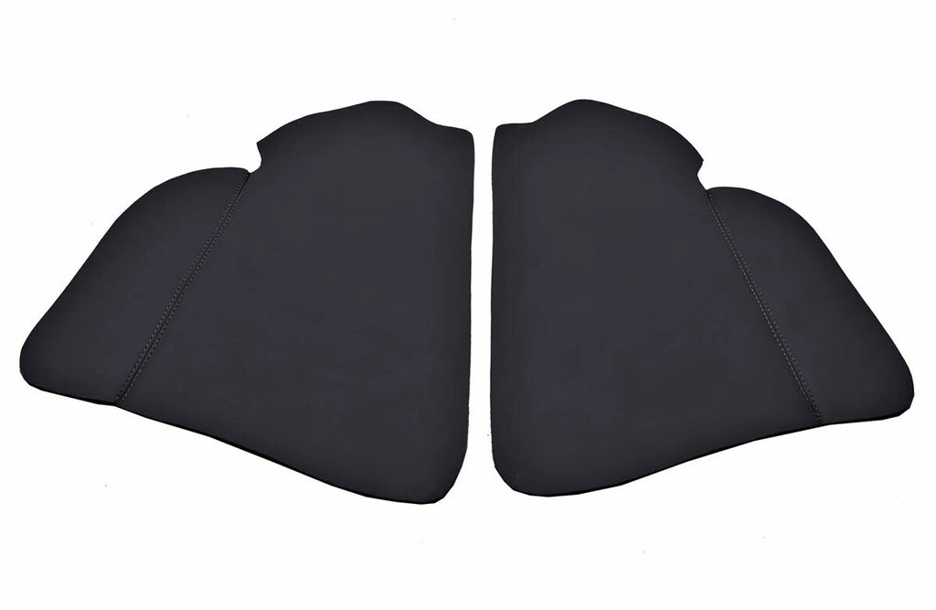 Door Panel Insert Cards Cover for Toyota RAV4 (2013–2018) Black PVC Leather