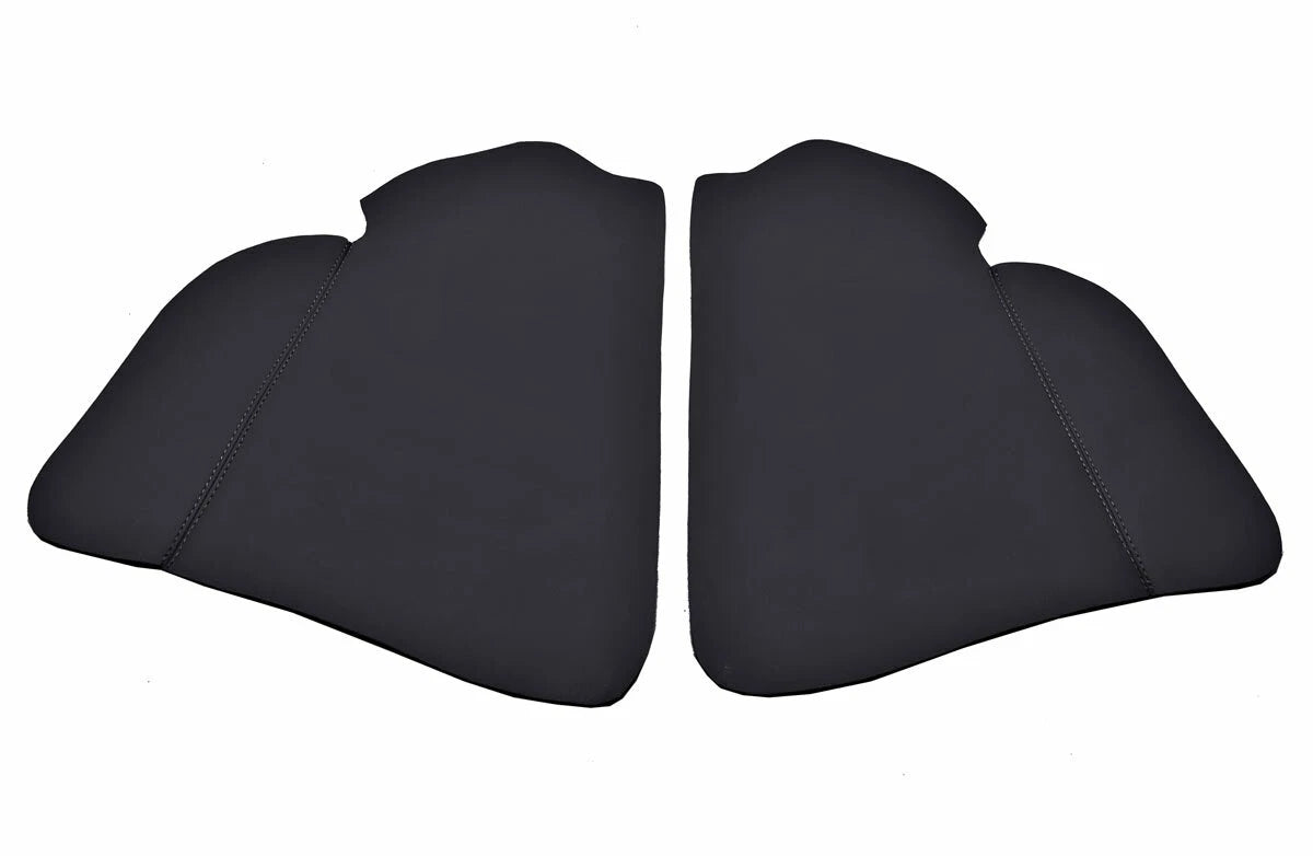 Door Panel Insert Cards Cover for Toyota RAV4 (2013–2018) Black PVC Leather