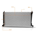 Aluminum Radiator for Ford F-150 F-250 F-350 Super Duty (2003–2004) DPI-2596
