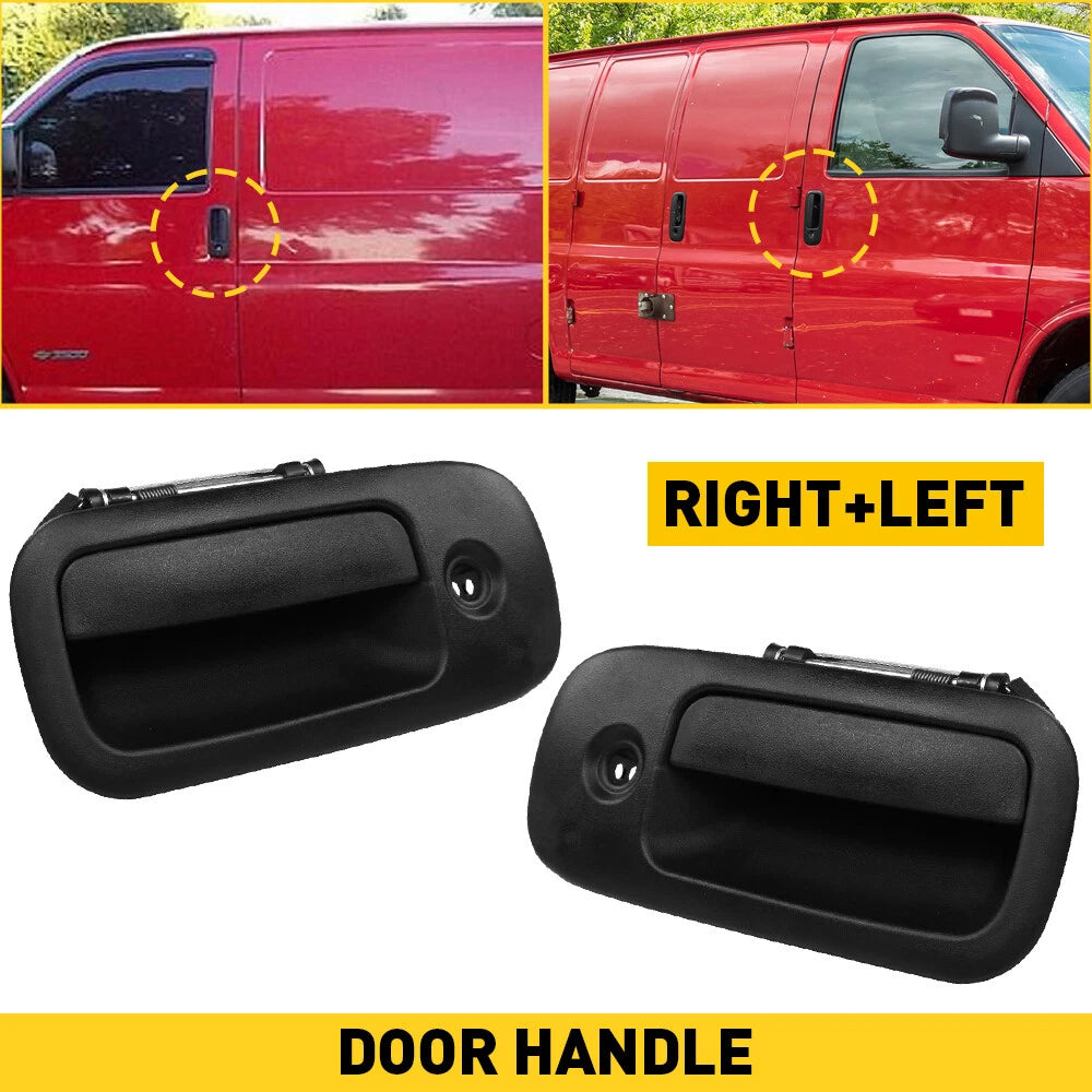 2X Exterior Door Handles for GMC Express Chevy Van 