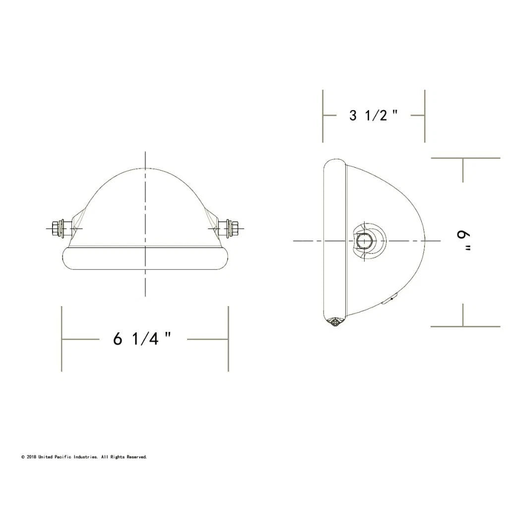 Side Mount Motorcycle Headlight Housing Bucket for Universal (2000–2025)