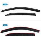 Wavy Mugen Style Window Visor Rain Guard for Honda Accord (2003–2007)
