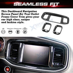 Carbon Black Dash Screen Frame for Dodge Charger (2015-2021)