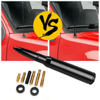Short Antenna for Chevy Silverado Sierra (Fits 2007–2023) - Black Aluminum
