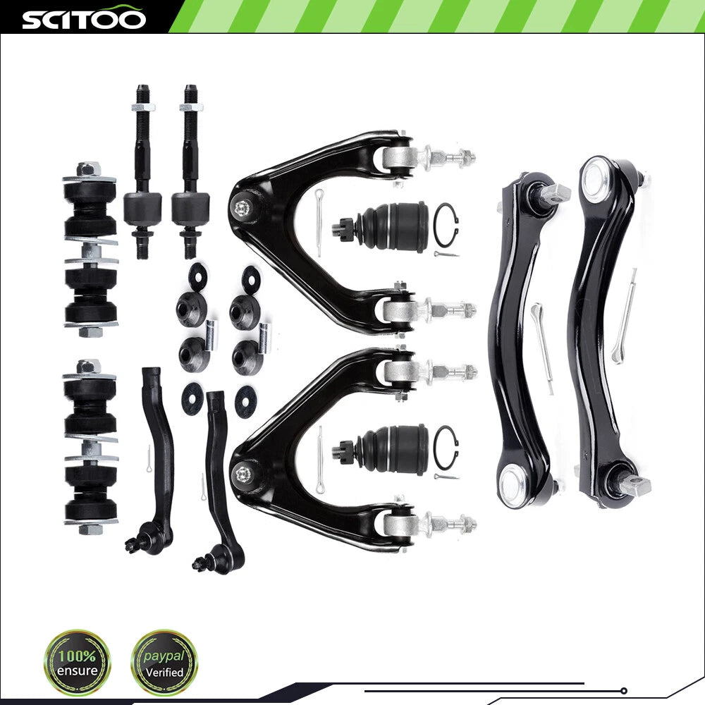 14Pcs Control Arms Ball Joints Tie Rod Links Kit for Honda Accord