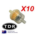 10x Gas Fuel Filter for Moped Scooter ATV Quad Mini Dirt Bike (SNOWMOBILE)