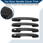 Car Door Handle Cover Trim for Toyota Corolla Sedan (2003–2010) | Carbon Fiber Black