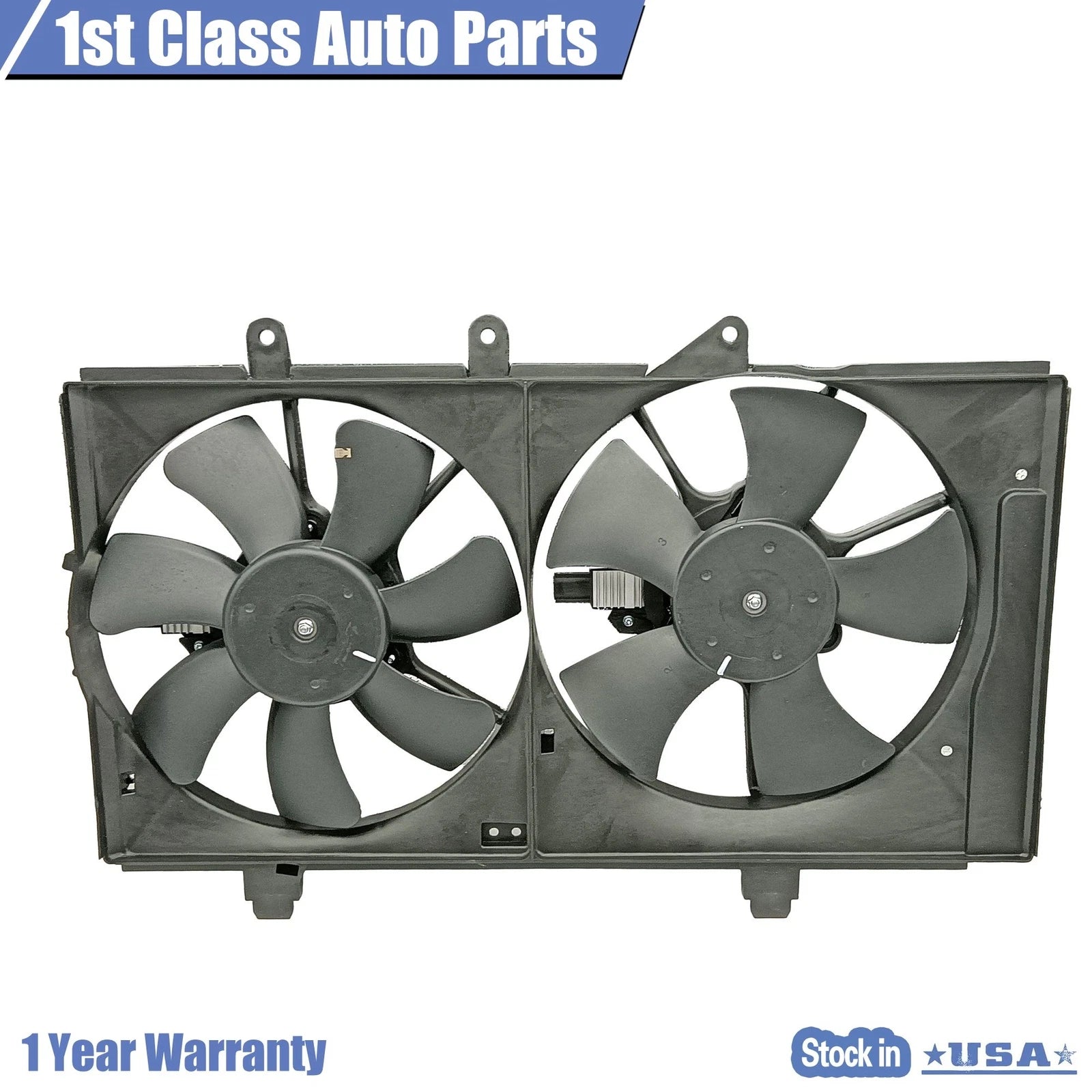 Dual Radiator and Condenser Fan Assembly for Chrysler Dodge