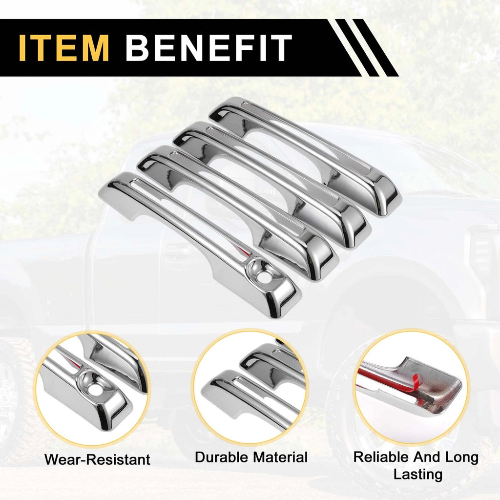Set of 1 Car Door Handle Protector for Ford Maverick (2022–2023) Silver Tone