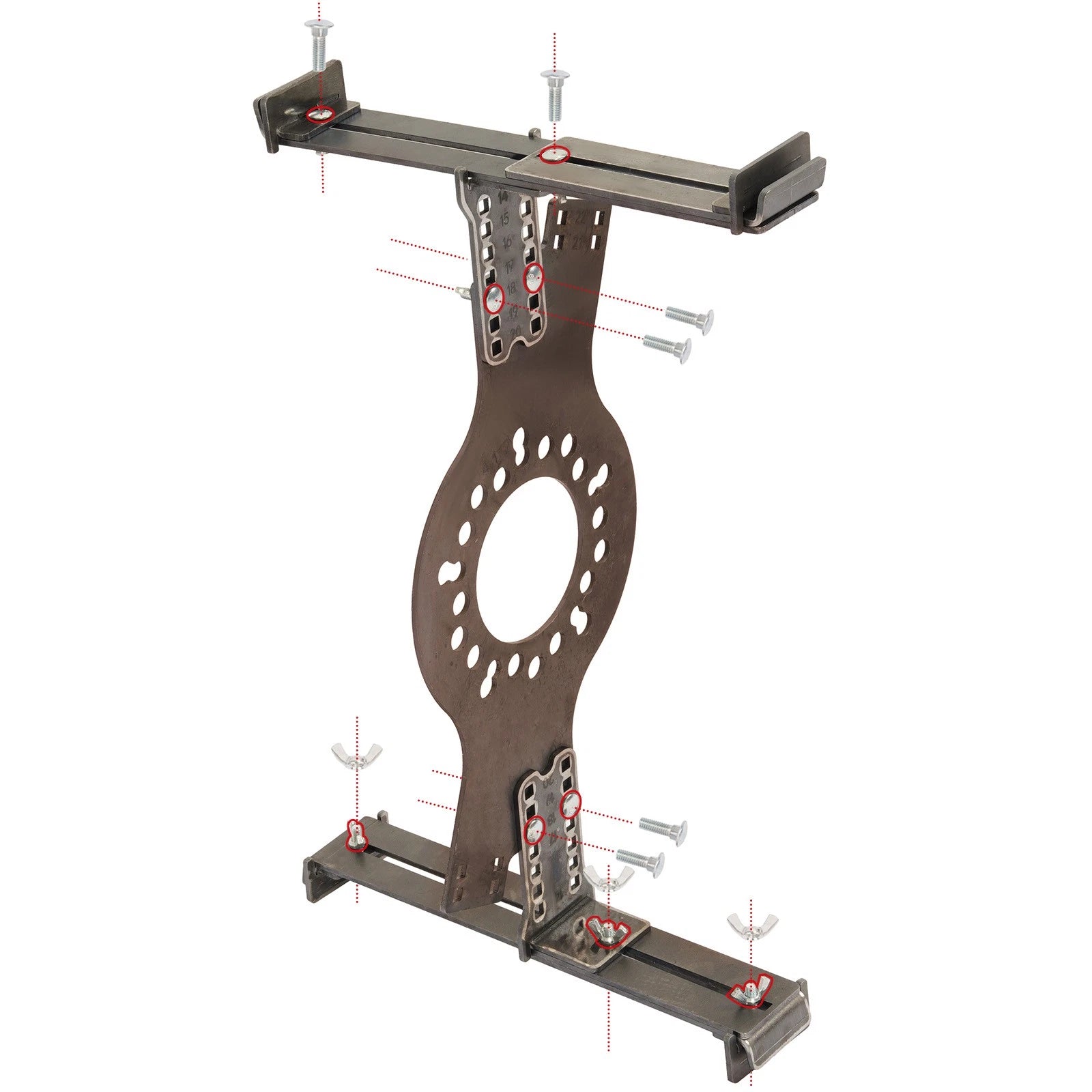 5-Lug Bolt Pattern Wheel Fitment Simulator Tool for Universal Use