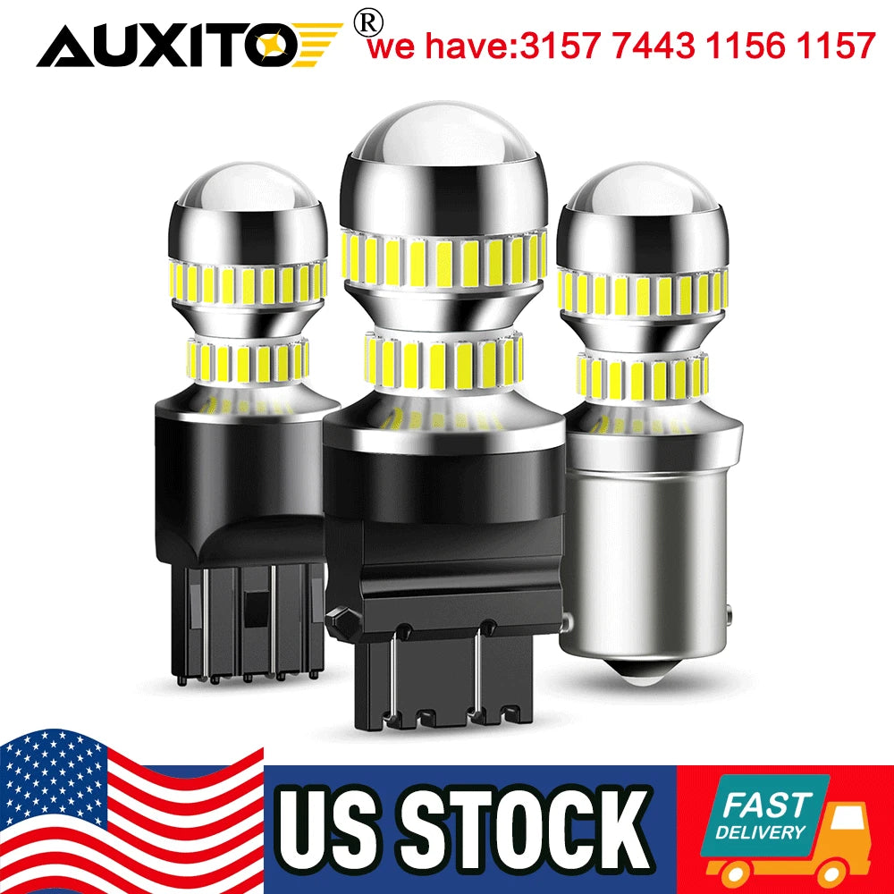 Set of 2 LED Strobe Brake Tail Light Bulbs for Multiple Vehicles (YYYY–YYYY)