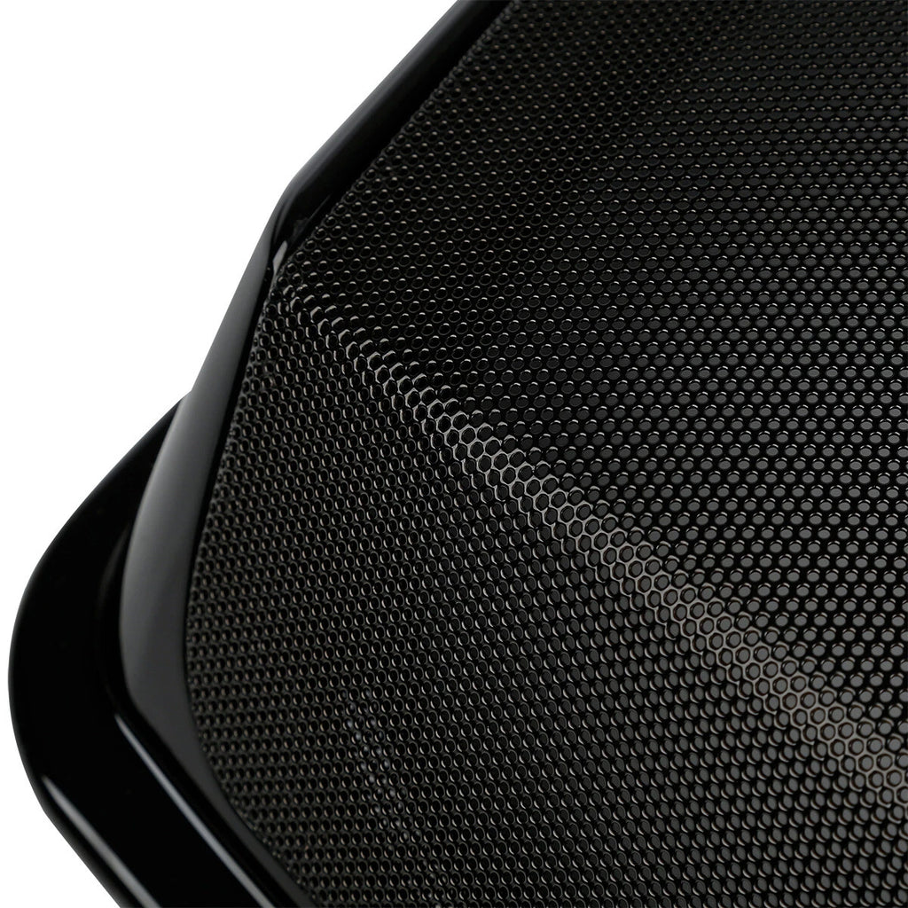 Vivid Black Speaker Saddlebag Lids for Harley Touring FLHR FLHT FLHX (1993–2013)
