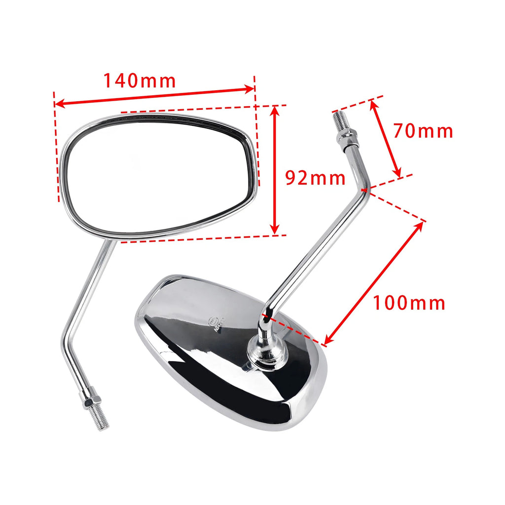 Pair of Mirrors for Suzuki Inazuma Intruder Gladius Boulevard 400 (2010–2023)