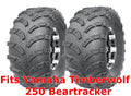 Set of 2 Rear Tires 22x10-10 for Yamaha Timberwolf 250 Beartracker (1991–2000)